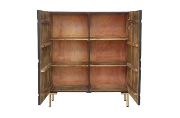 Highboard Sun zwart mangohout