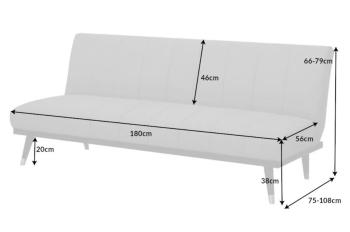 Slaapbank champagne 180 cm