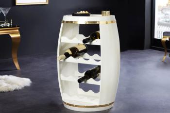 Wijnvatbar wit met gouden accenten