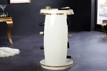 Wijnvatbar wit met gouden accenten