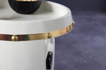 Wijnvatbar wit met gouden accenten