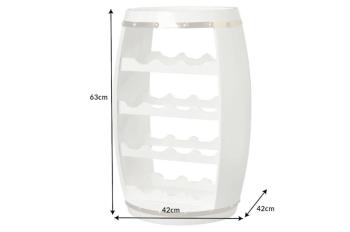 Wijnvatbar wit met gouden accenten