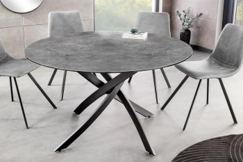 ronde tafel grijs keramiek 120 cm