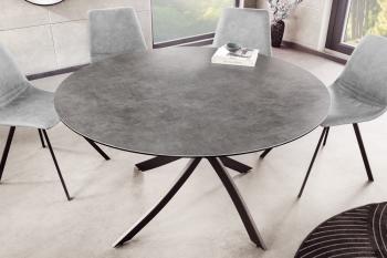 ronde tafel grijs keramiek 120 cm