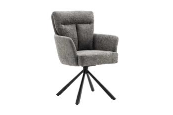 Moderne draaibare stoel grijs