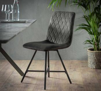 stoel antraciet velours