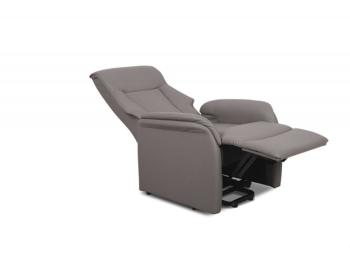 Relaxfauteuil taupe met sta op functie