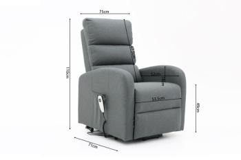 sta op fauteuil grijs