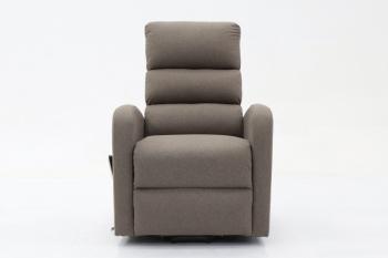 sta op fauteuil taupe