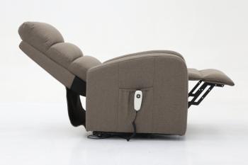 sta op fauteuil taupe