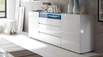 hoogglans dressoir wit