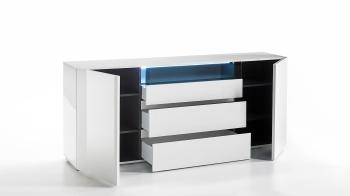 hoogglans dressoir wit