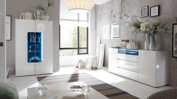 hoogglans dressoir wit