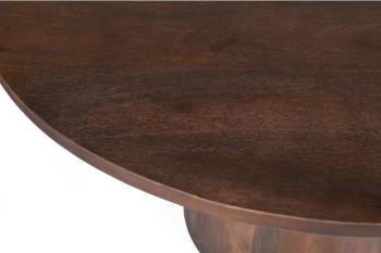 eettafel mangohout bruin 130 cm