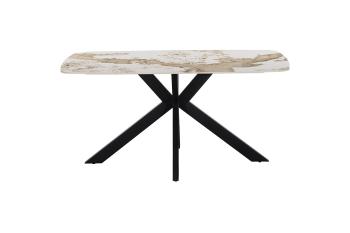 ovale eetkamertafel pandora keramiek glanzend 160 cm