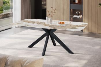 ovale eetkamertafel keramiek pandora glanzend 180 cm
