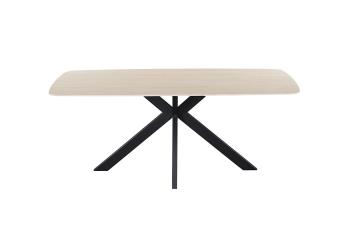 ovale eetkamertafel travertin beige keramiek 180 cm