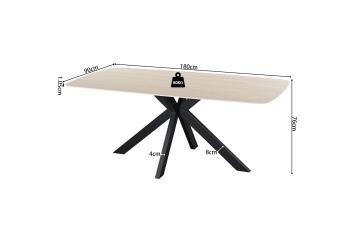 ovale eetkamertafel travertin beige keramiek 180 cm