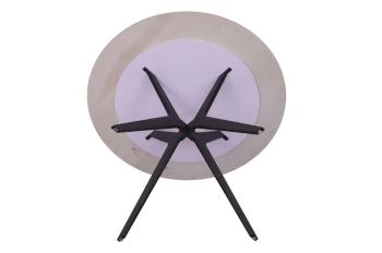 ronde eettafel keramiek italiaans grijs glanzend 110 cm