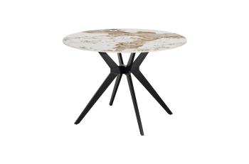 Ronde eettafel keramiek pandora glanzend 110 cm