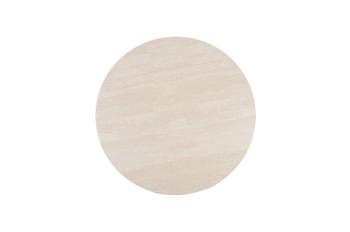 Ronde eettafel keramiek travertin look 110 cm