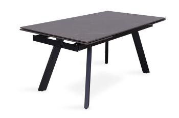 Uitschuifbare eettafel zwart keramiek 160-240cm