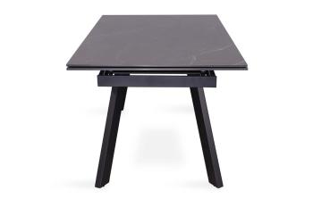 Uitschuifbare eettafel zwart keramiek 160-240cm