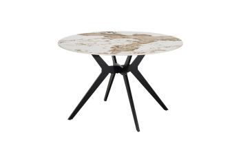 Ronde eettafel keramiek pandora glanzend 120 cm