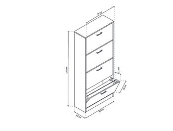 betonlook schoenenkast