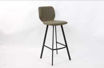 vintage barkruk beige/groen