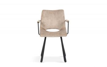 eetkamerstoel armleuningen beige