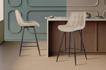 barstoel beige stof