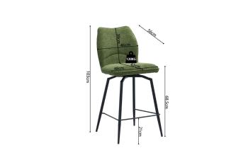 Groene barstoel draaibaar