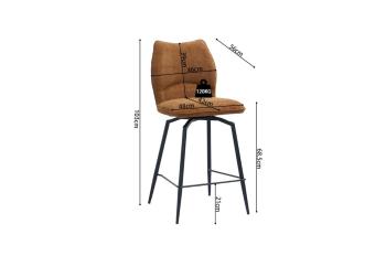 Barstoel teakhout bruin