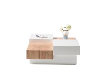 Ronde salontafel set mango naturel