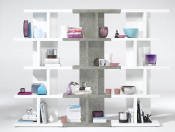 boekenboom hoogglans wit