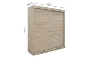 kledingkast eiken sonoma 182,5 cm