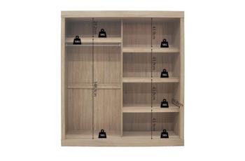 kledingkast eiken sonoma 182,5 cm