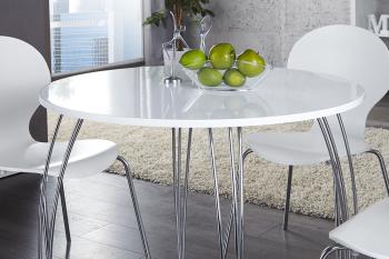 ronde eettafel wit