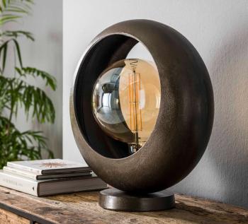 tafellamp zwart nikkel XL