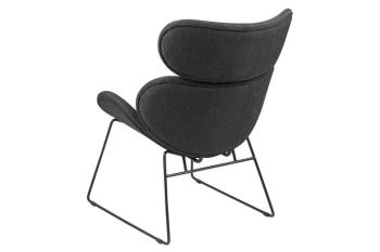 Trendy design fauteuil donker grijs