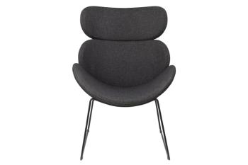 Trendy design fauteuil donker grijs