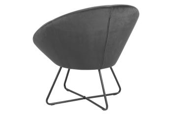 trendy fauteuil grijs velvet