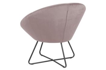 trendy fauteuil rose fluweel