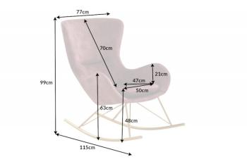 schommel fauteuil roze