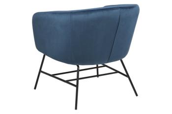 fauteuil blauw velours