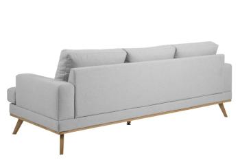2-zits bankstel grijs fluweel 165 cm