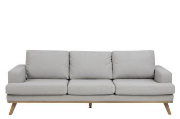 2-zits bankstel grijs fluweel 165 cm