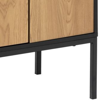 highboard kast zwart eiken 80 cm