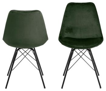 stoel fluweel groen